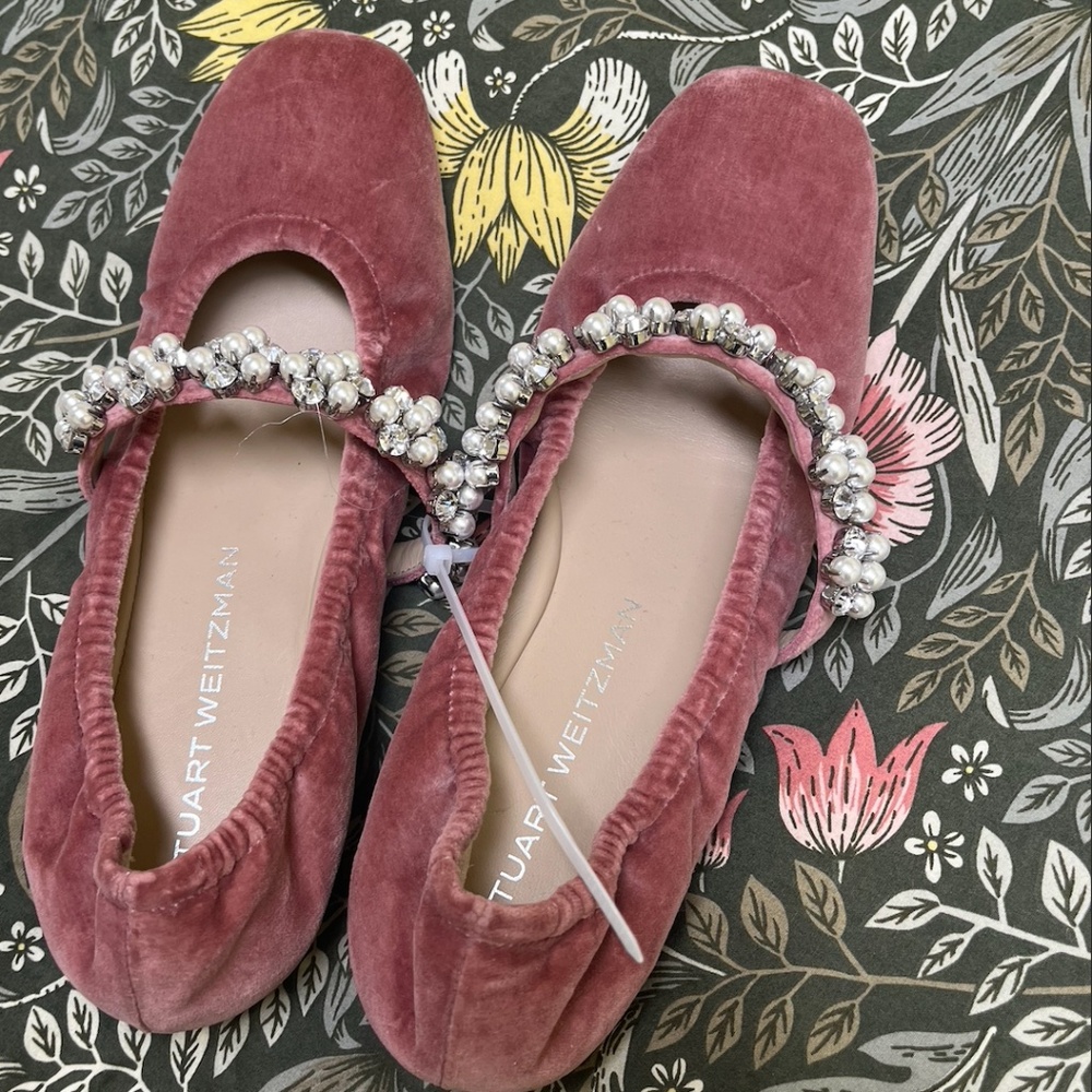 NWOT Stuart Weitzman Ballet Flats Poppy